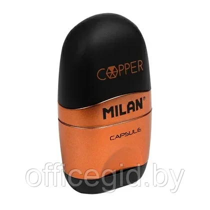 Точилка "Capsule copp" с ластиком, 1 отверстие, без контейнера