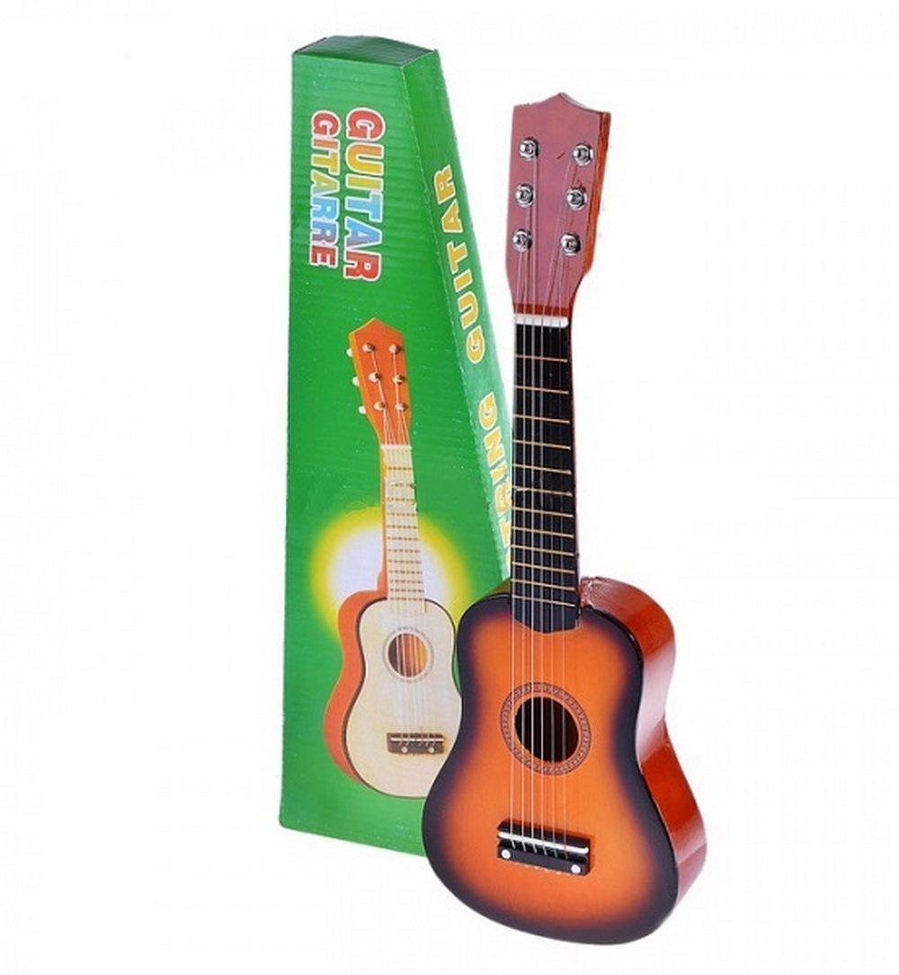 Детская деревянная гитара - фото 1 - id-p180091417