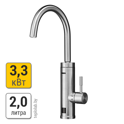 Zanussi SmartTap Steel кран-водонагреватель проточный, 3,3 квт, фото 2