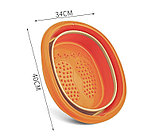Складная массажная ванночка для ног с крышкой (оранжевая), фото 2
