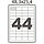 Этикетка самокл. А4/44, 100л., р.48,5*25,4мм PLANET Utility, арт.UT101622, фото 2