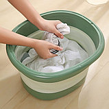 Складная массажная ванночка для ног с крышкой (зеленая), фото 6