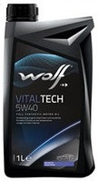 WOLF VitalTech 5W-40 моторное масло(Бельгия) 1л