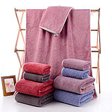 Набор полотенец банное и для лица в подарочком мешочке (нежно-розовый), фото 5
