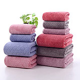 Набор полотенец банное и для лица в подарочком мешочке (нежно-розовый), фото 4