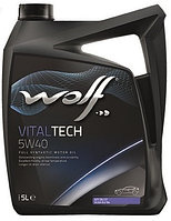 WOLF VitalTech 5W-40 моторное масло(Бельгия) 5л 180101057 WOLF VitalTech 5W-40 моторное масло(Бельгия) 5л