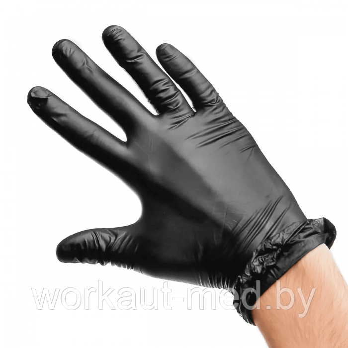 Перчатки винил чёрные AVIORA (размер M) - фото 3 - id-p152636575