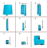 Коврик складной для пикника с непромокаемой подкладкой, 195х200 см (синий), фото 2