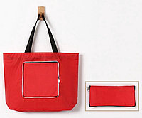 Складная хозяйственная сумка (красная)