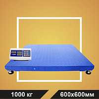 Весы МП 1000 МЕЖА Ф-1 (200/500; 600х600) платформенные "Циклоп 04"