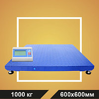 Весы МП 1000 ВЕЖА Ф-1 (200/500; 600х600) платформенные "Циклоп 07"