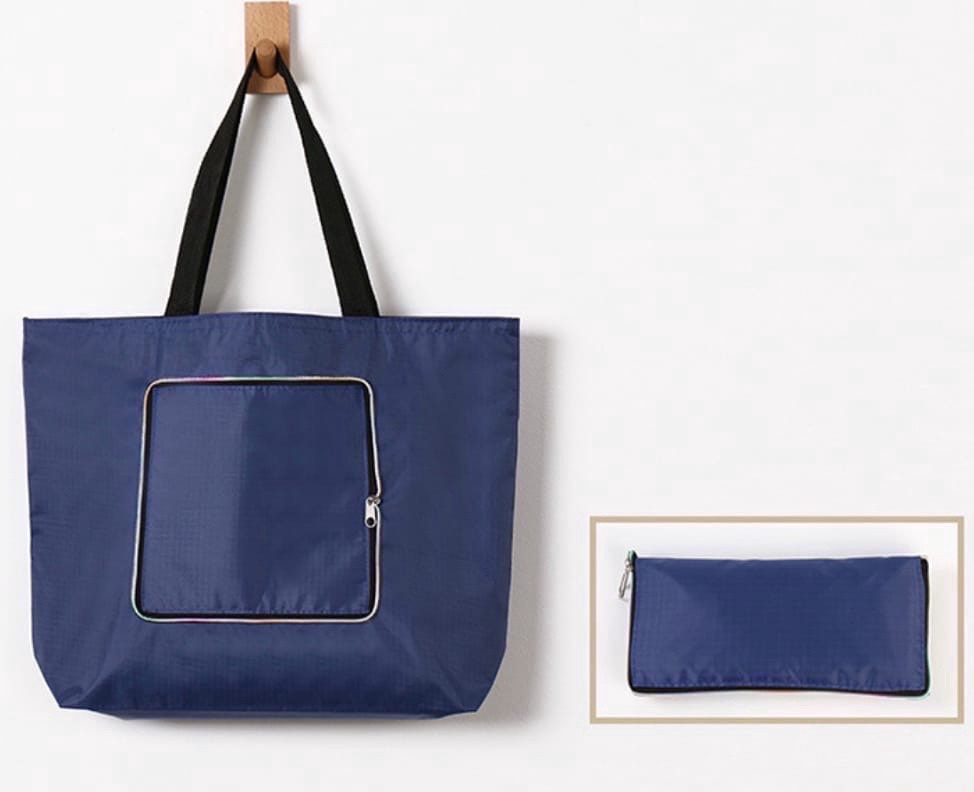 Складная хозяйственная сумка (синяя) - фото 1 - id-p180105078