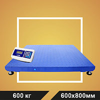 Весы МП 600 ВЕЖА Ф-1 (100/200; 800х600) платформенные "Циклоп 04"