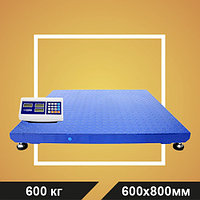 Весы МП 600 МЕЖА Ф-1 (100/200; 800х600) платформенные "Циклоп 04"
