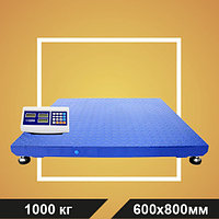 Весы МП 1000 МЕЖА Ф-1 (200/500; 800х600) платформенные "Циклоп 04"