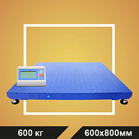 Весы МП 600 ВЕЖА Ф-1 (100/200; 800х600) платформенные "Циклоп 07"