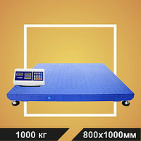 Весы МП 1000 МЕЖА Ф-1 (200/500; 800х1000) платформенные "Циклоп 04"