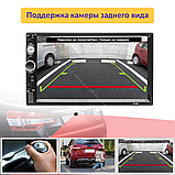 Автомагнитола + камера заднего вида + пульт на руль (bluetooth, USB, AUX) Podofo 2 din, фото 9