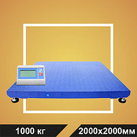 Весы МП 1000 ВЕЖА Ф-1 (200/500; 2000х2000) платформенные "Циклоп 07"