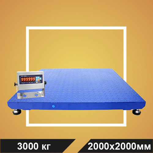 Весы МП 3000 ВЕДА Ф-1 (500/1000; 2000х2000) платформенные "Циклоп 12С"