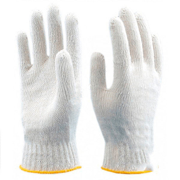 Перчатки трикотажные "Лайт" из 4-ти нитей 10 кл.вязки, цв.белый(работаем с юр лицами и ИП) - фото 1 - id-p113243527