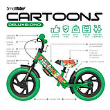 Детский беговел Small Rider Cartoons Deluxe EVA (зеленый) 2 тормоза, фото 2