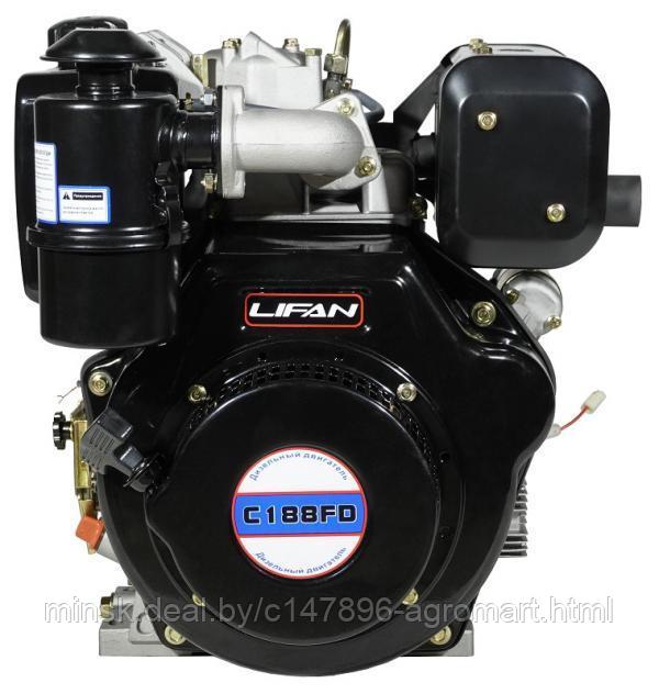 Двигатель Lifan Diesel 188FD D25, 6A шлицевой вал for 1300D - фото 1 - id-p180114103