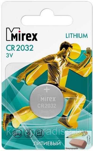 Батарейка Mirex CR2025, 3V, литиевая - фото 1 - id-p180115402