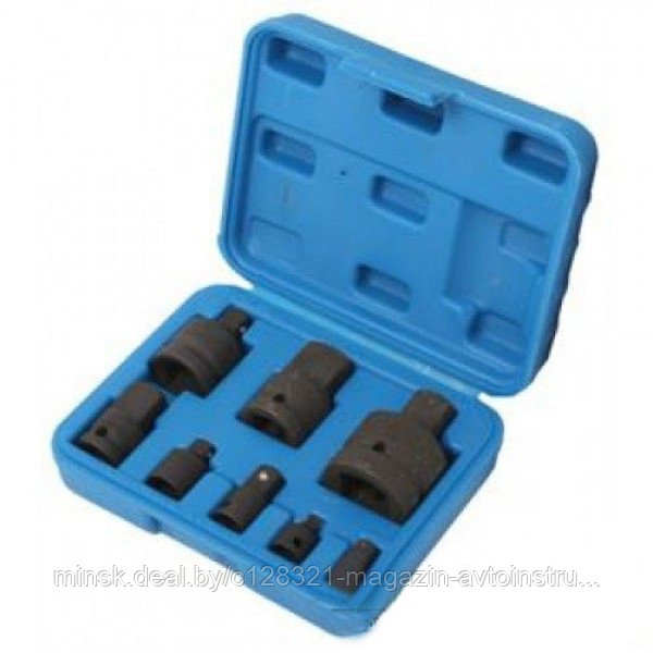 Набор адаптеров ударных 8пр (1/4"Fx3/8"М, 3/8"Fx1/4"М - 1"Fx3/4"М ) Rock FORCE RF-4088