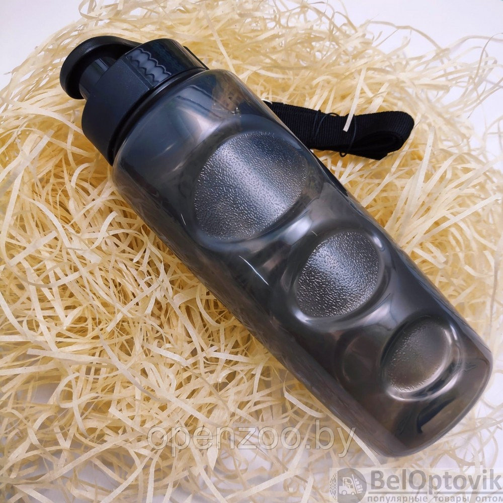 Анатомическая бутылка для воды Healih Fitness с клапаном и регулируемым ремешком, 500 мл. Сито в комплекте - фото 2 - id-p180115819