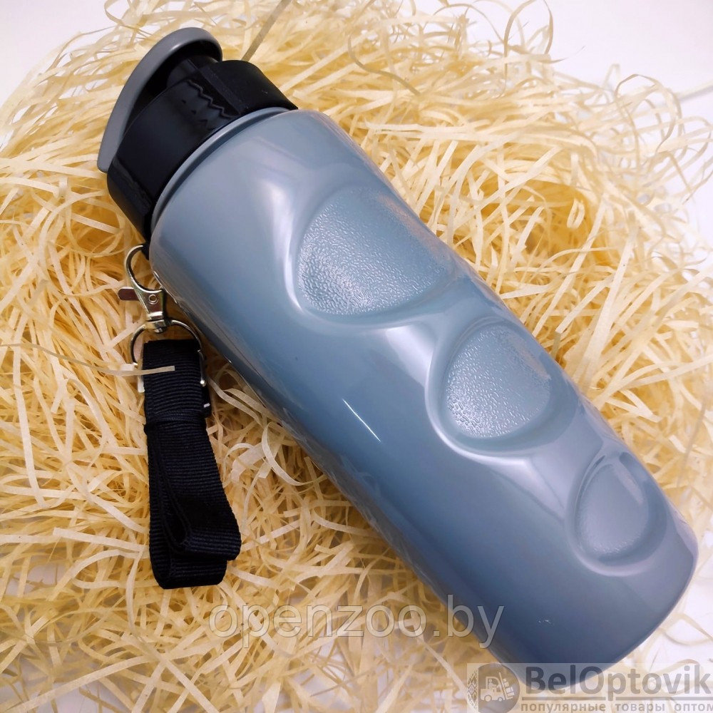 Анатомическая бутылка для воды Healih Fitness с клапаном и регулируемым ремешком, 500 мл. Сито в комплекте - фото 9 - id-p180115819
