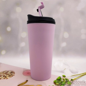 Стакан тамблер для кофе Wowbottles КК3027 Кофейная крышка клапан слайдер с фиксацией, 350 мл Двойные стенки