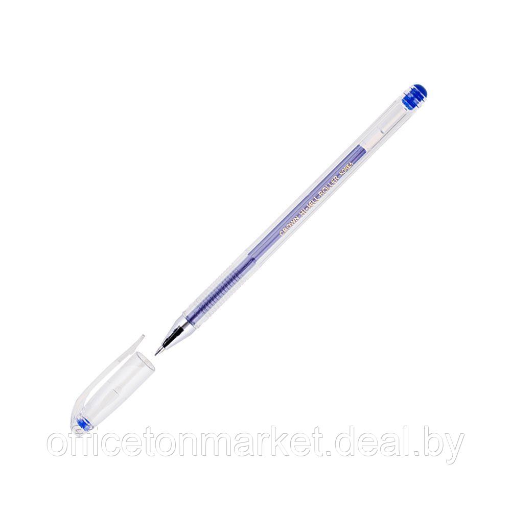 Ручка гелевая "Hi-Jell Color", 0.5 мм, прозрачный, стерж. синий - фото 1 - id-p148030108