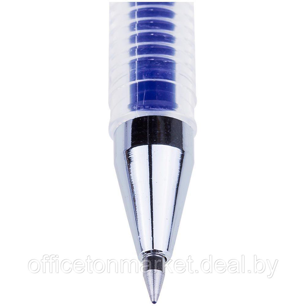 Ручка гелевая "Hi-Jell Color", 0.5 мм, прозрачный, стерж. синий - фото 2 - id-p148030108