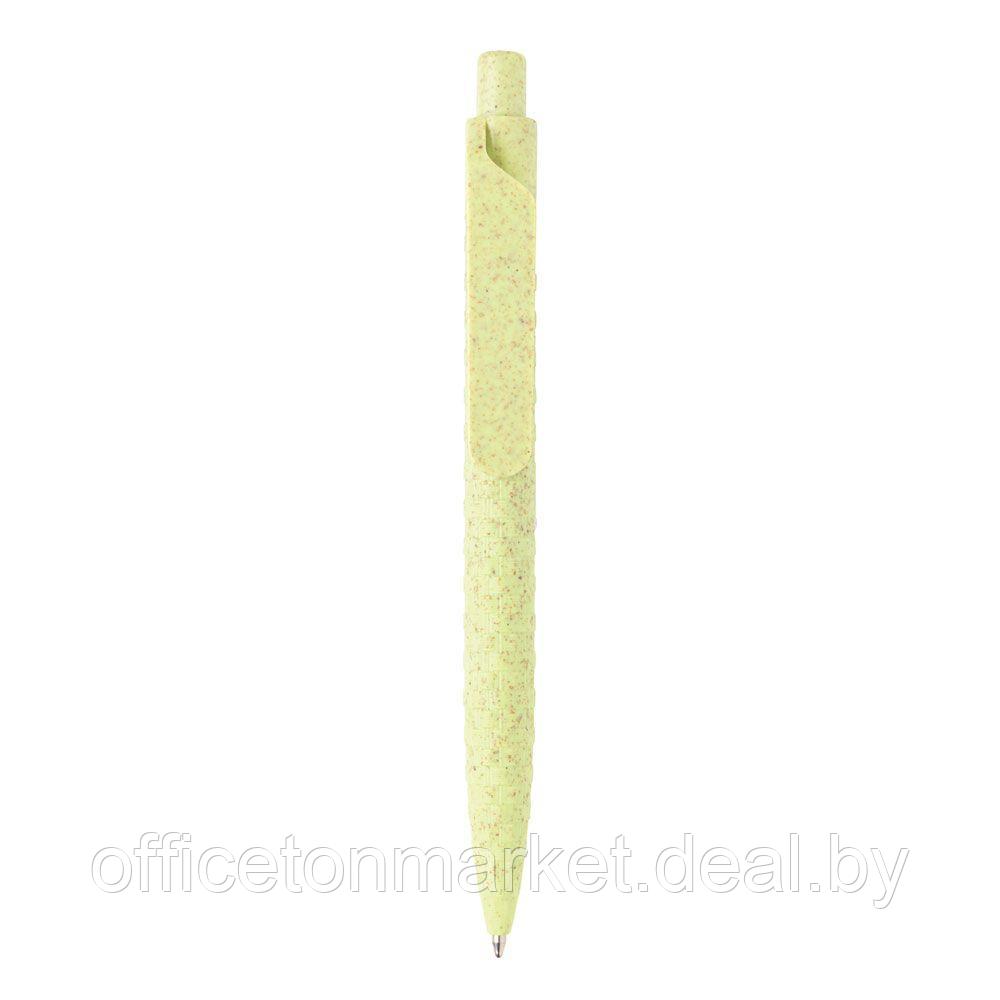 Ручка шариковая автоматическая "Wheat Straw", 1.0 мм, светло-зеленый, стерж. синий - фото 3 - id-p167092217