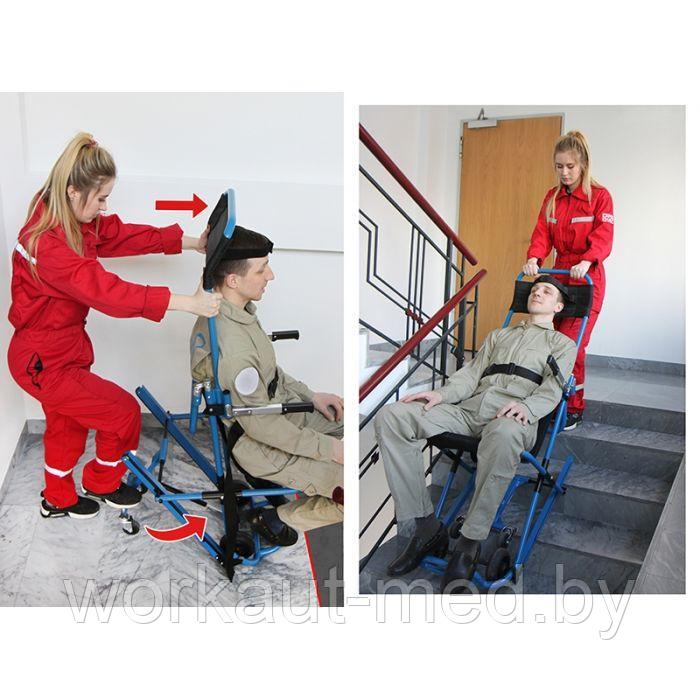 Эвакуационное лестничное кресло - фото 3 - id-p180099526