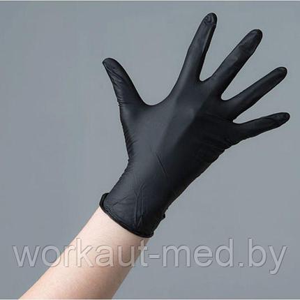 Перчатки нитриловые черные (Размер S), фото 2