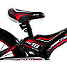 Велосипед  детский двухколесный BIBI 18" SPACE , black/green с приставными колесами красный, фото 6