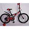 Велосипед  детский двухколесный BIBI 20" FOX  , black/green с приставными колесами, фото 2