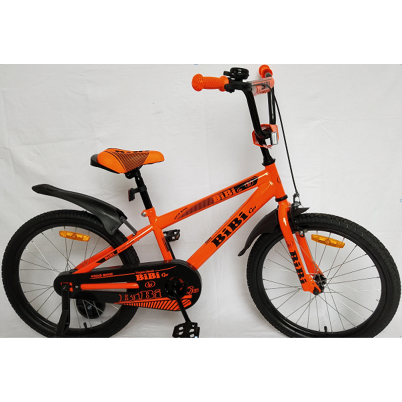 Велосипед  детский двухколесный BIBI 20" GO  , orange с приставными колесами