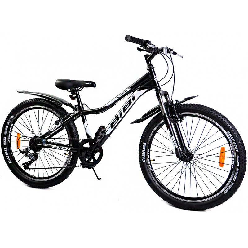 Подростковый велосипед BiBi Mars 24" черный, 6 скоростей - фото 1 - id-p180129886