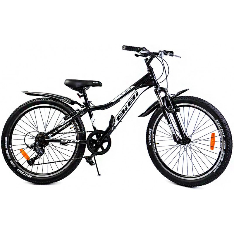 Подростковый велосипед BiBi Mars 24" черный, 6 скоростей - фото 2 - id-p180129886