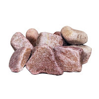 Камни Малиновый кварцит обвалованный (мелкий, 50-90мм)