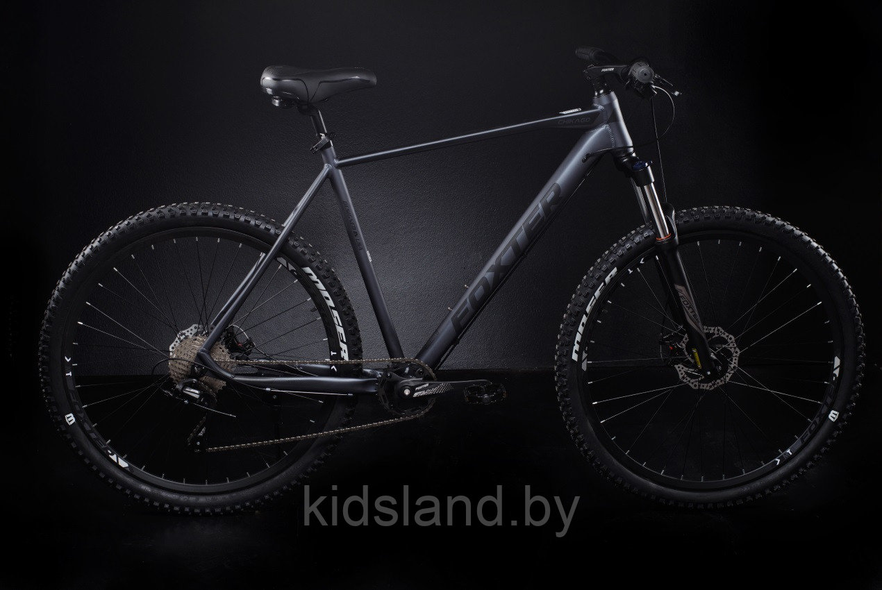 Велосипед Foxter ChicaGO 29'' 1*9x (серый матовый) - фото 1 - id-p180130273