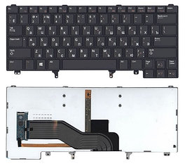 Клавиатура для ноутбука Dell Latitude E5420 черная, без указателя, с подсветкой
