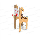 Детский спортивный комплекс "Жираф" с баскет. кольцом арт. 006150, фото 2