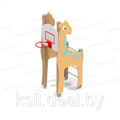 Детский спортивный комплекс "Жираф" с баскет. кольцом арт. 006150 - фото 3 - id-p99963615