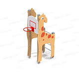 Детский спортивный комплекс "Жираф" с баскет. кольцом арт. 006150, фото 4