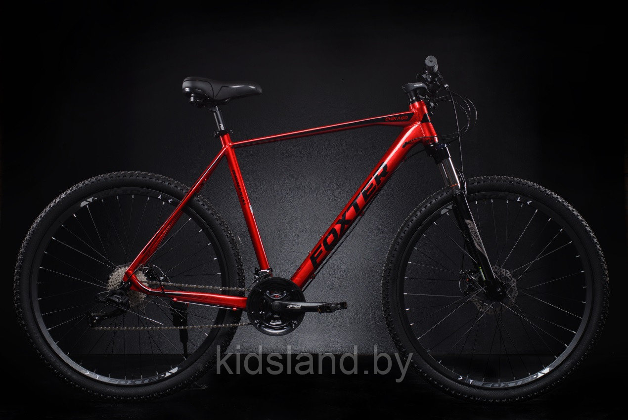 Велосипед Foxter ChicaGO 29'' 10x 42Т(красный глянец) - фото 1 - id-p180130358