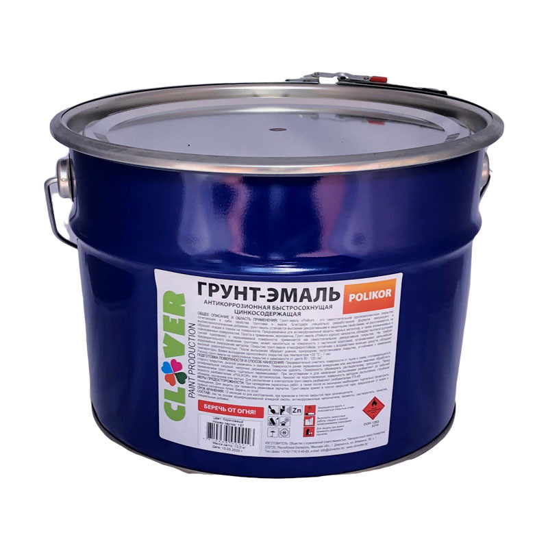 ГРУНТ-ЭМАЛЬ ПО РЖАВЧИНЕ 3 В 1 POLIKOR 2 кг RAL 8017 (антикоррозионная)